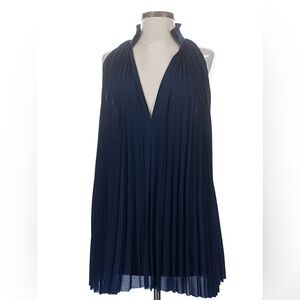 Guell pleated halter blouse - color: Classic Navy Marine